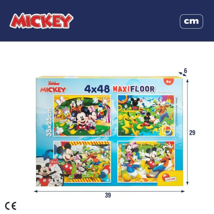 Set de 4 Puzzles Mickey Mouse 35 x 1,5 x 25 cm 48 Piezas (6 Unidades) 7 Set de 4 Puzzles Mickey Mouse 35 x 1,5 x 25 cm 48 Piezas (6 Unidades) 7