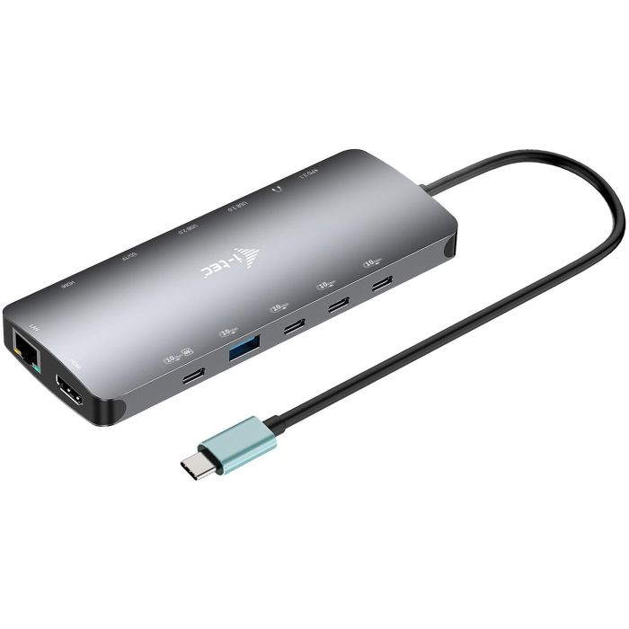 Hub USB i-Tec C31NANOTRIPLEDOCKPD Gris