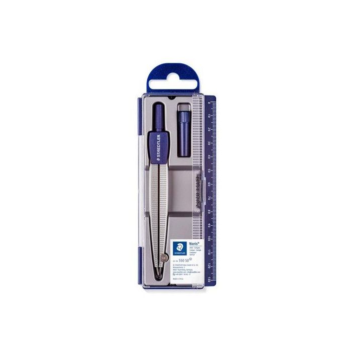 Compas Staedtler 550 50 Con Tubo Minas