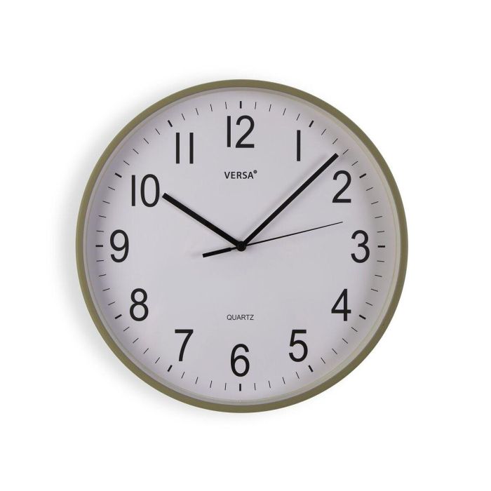 Reloj de Pared Versa Verde Plástico 30 x 30 x 4 cm 0 Reloj de Pared Versa Verde Plástico 30 x 30 x 4 cm 0