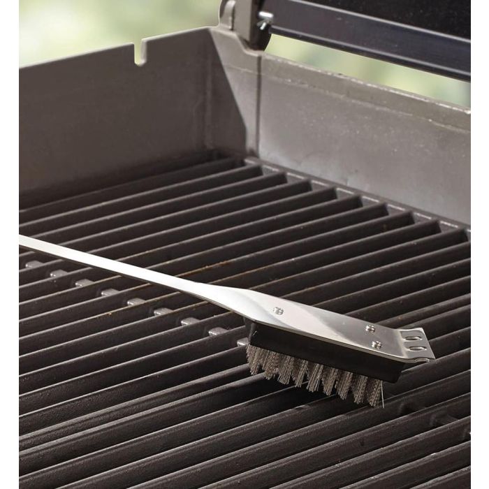 Cepillo para limpiar barbacoa de acero Algon BBQ (12 Unidades) 6 Cepillo para limpiar barbacoa de acero Algon BBQ (12 Unidades) 6