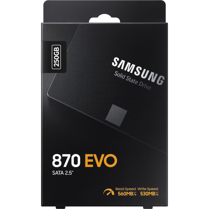 Samsung 870 EVO SSD 250 GB 2.5" SATA III V-NAND, 560 MB/s Lectura, 530 MB/s Escritura, para PC/Portátil 7 Samsung 870 EVO SSD 250 GB 2.5" SATA III V-NAND, 560 MB/s Lectura, 530 MB/s Escritura, para PC/Portátil 7