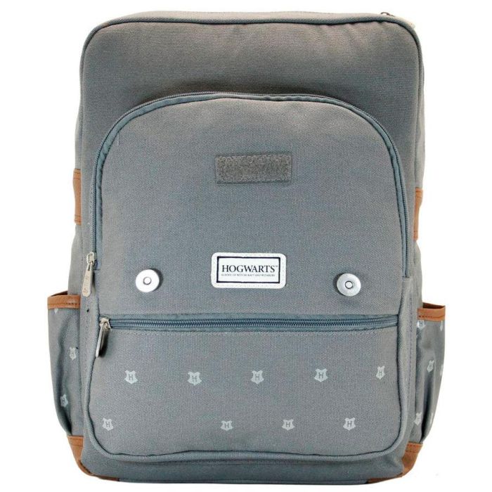 Harry Potter Mochila Oxford Greyly Inspiración Retro Gris, 16L, Algodón, Divisor Acolchado 4