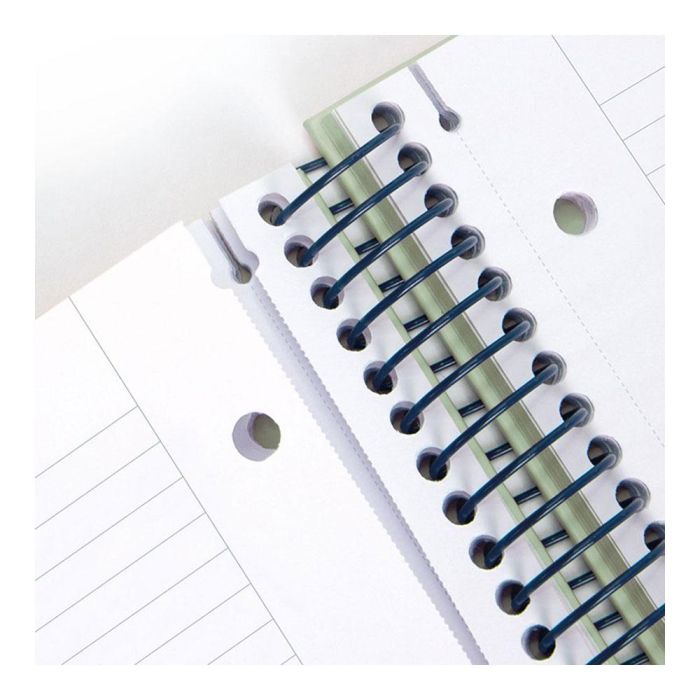 Milán Cuaderno A4 Colección 430 since 1918 con Espiral, 80 Hojas Pautado 7mm, Tapa Dura, Verde 2