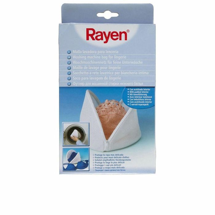Rayen Malla Lavadora Protectora para Lencería y Prendas Delicadas, con Acolchado Interior para Lavado Seguro y Sin Daños, 1 Unidad