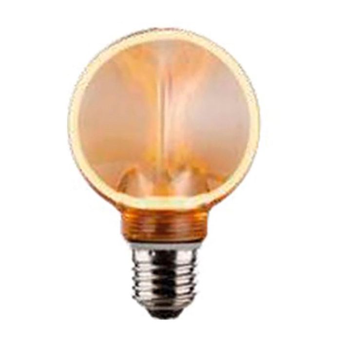 Fbright Bombilla LED G80 Decorativa Halo Exterior, 4W 220lm 1800K Luz Cálida E27, Ø80 x 120 mm