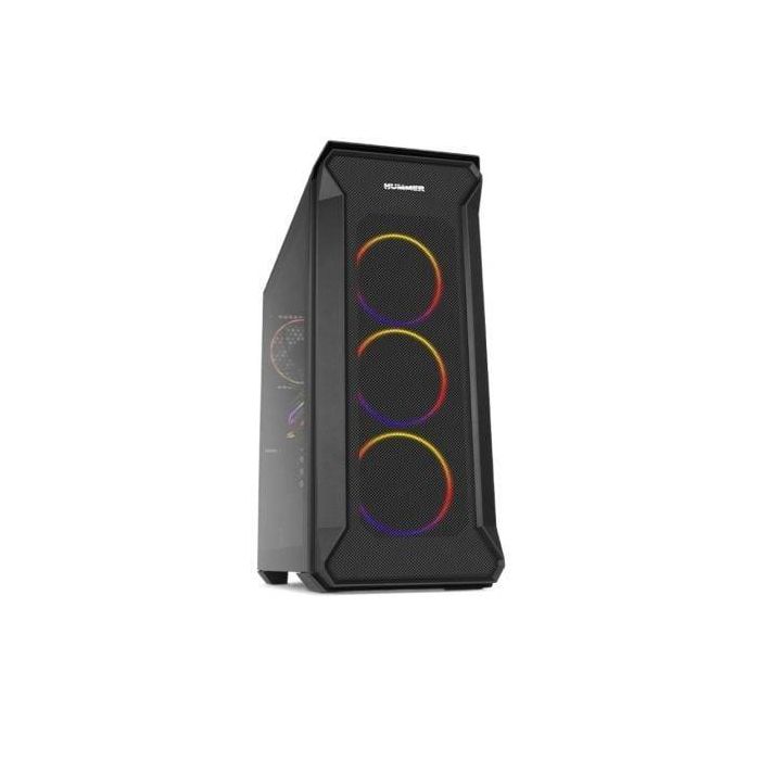 NOX Hummer Quantum Mini Torre ARGB con 4 Ventiladores de 120mm, Chasis de Cristal Templado, Soporte Placas ATX/mATX/ITX, Negro NOX Hummer Quantum Mini Torre ARGB con 4 Ventiladores de 120mm, Chasis de Cristal Templado, Soporte Placas ATX/mATX/ITX, Negro