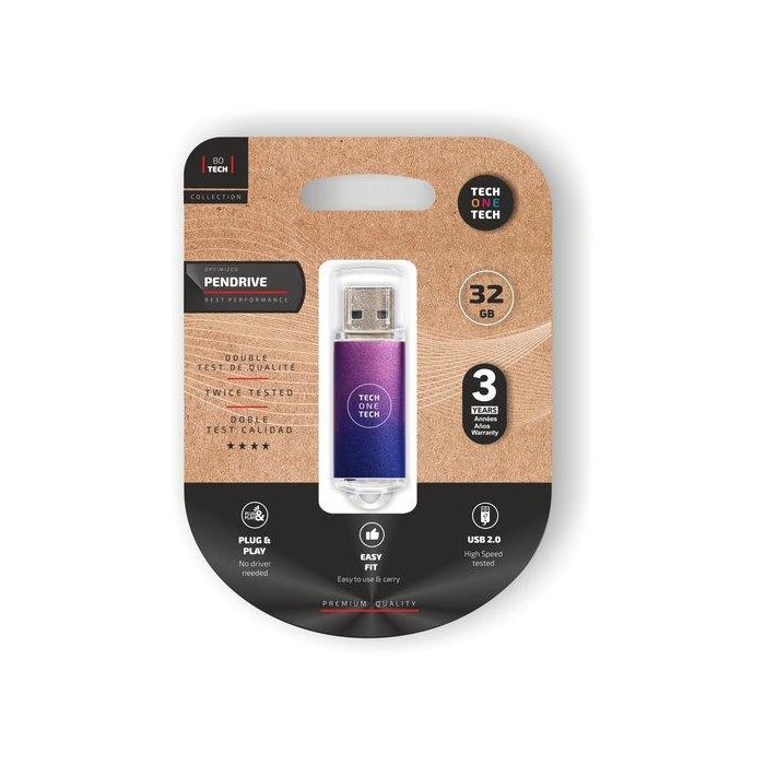 Memoria Usb 32Gb Tech-One-Tech Basic 2.0 Gradient Purple (Incluye Canon Lpi De 0.24 )