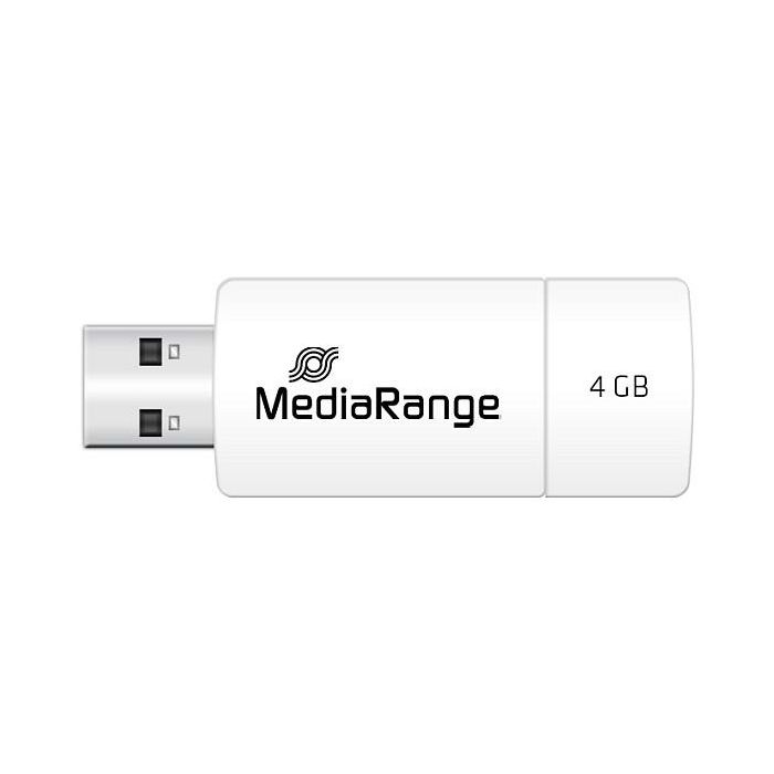 MediaRange MR970 USB Stick 4GB USB 2.0 Slider Rojo