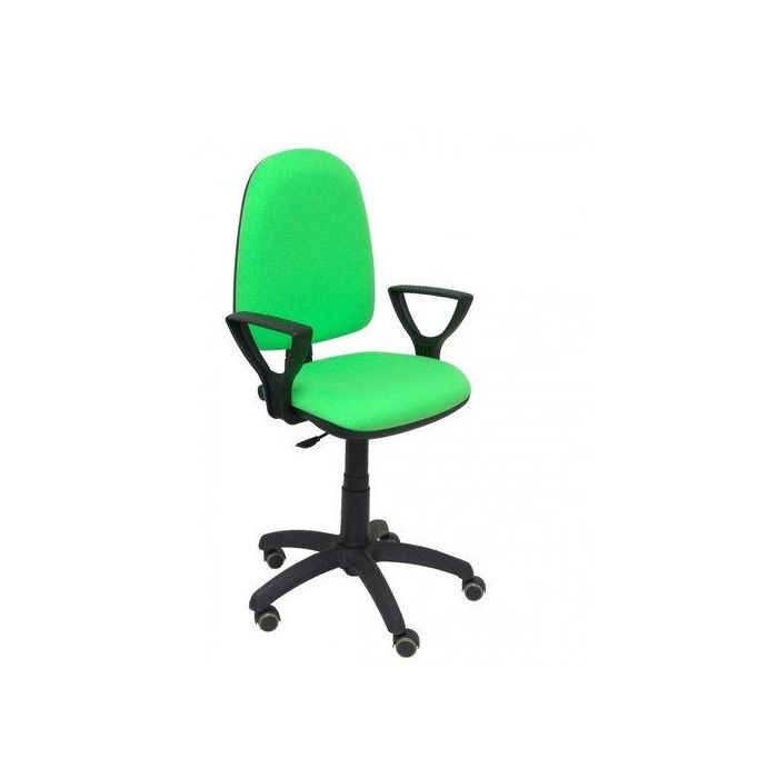 Silla Piqueras Y Crespo Ayna Brazos Fijos Mecanismo Contacto Permanente Con Regulacion De Profundidad Ruedas De Parquet Asiento Y Respaldo Tapizado Bali Verde Pistacho