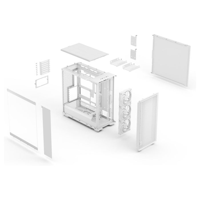 Fractal Design Epoch XL TG Clear Torre PC Blanco con Ventana Lateral