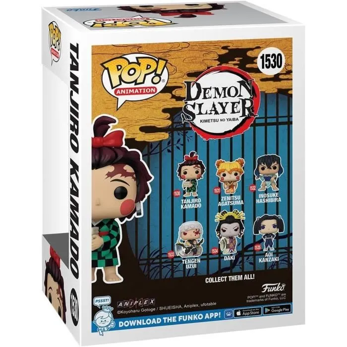 Funko Figura POP Demon Slayer Kimetsu no Yaiba Tanjiro Kamado Vinilo 9cm