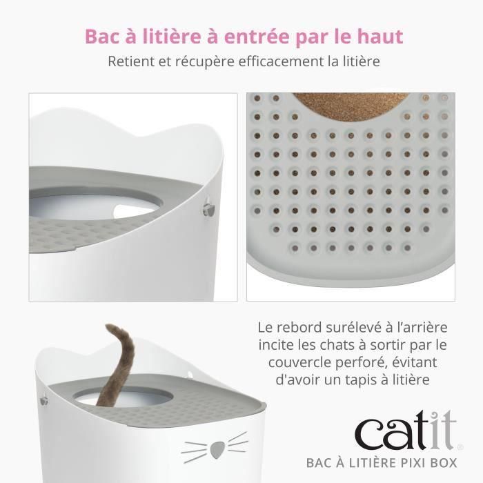 Caja de arena para gatos - CATIT - Pixi Box - Entrada superior 1