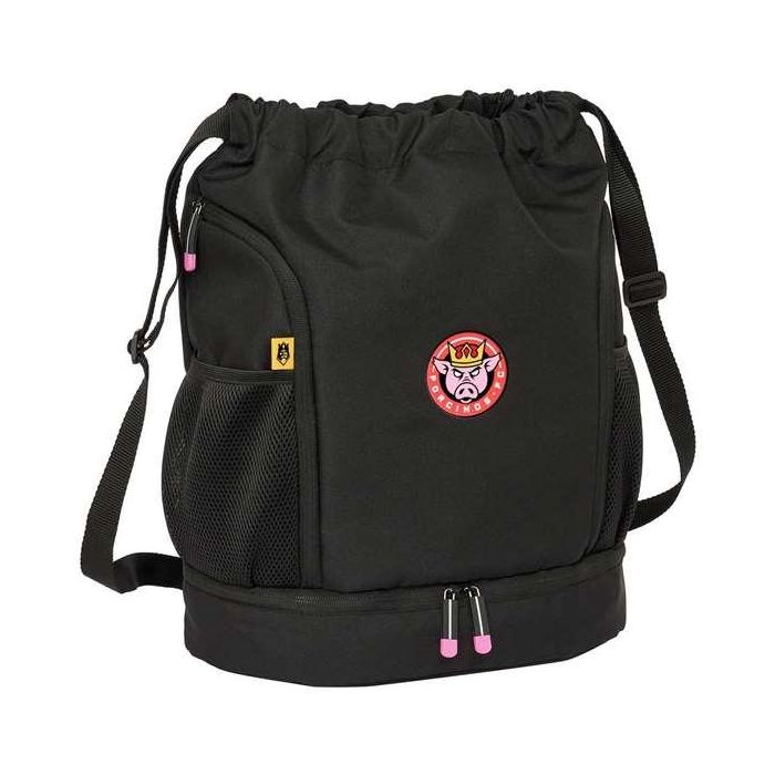 Bolsa Mochila con Cuerdas Kings League Porcinos Negro 35 x 40 x 1 cm 0 Bolsa Mochila con Cuerdas Kings League Porcinos Negro 35 x 40 x 1 cm 0