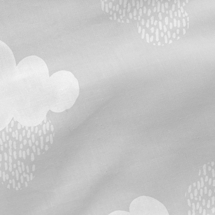 Saco Nórdico con Relleno HappyFriday Basic Clouds Gris 105 x 200 cm 1