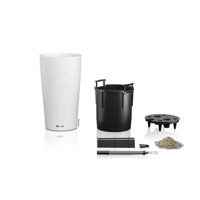 Jardinera - Cilindro color 23 - Kit completo - Blanco - 6 L - LECHUZA 1
