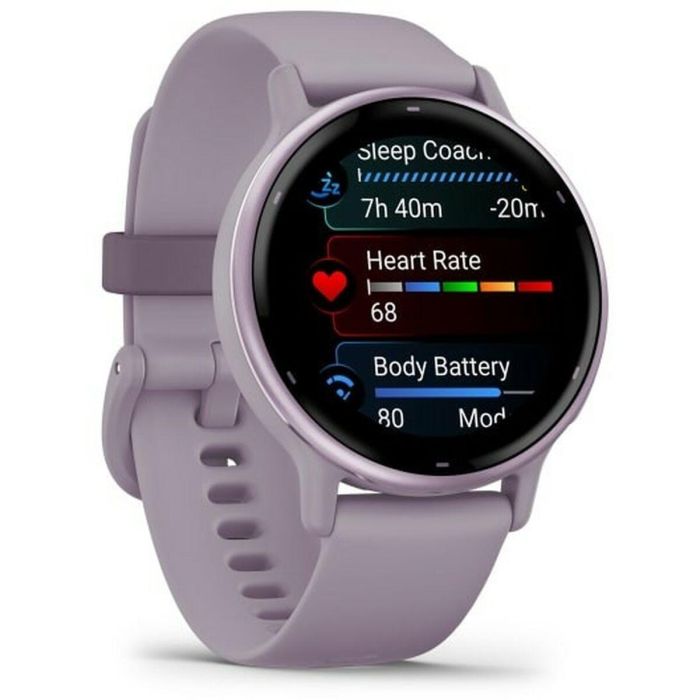 Reloj GPS conectado - GARMIN - Vivoactive 5 - WiFi - 30,4 mm (1.2) - Orquídea Metalizada con correa Morada 5