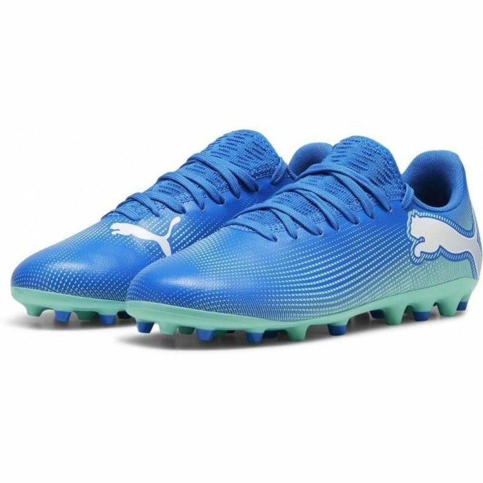 Botas de Fútbol para Niños Puma Future 7 Play Mg Azul 2