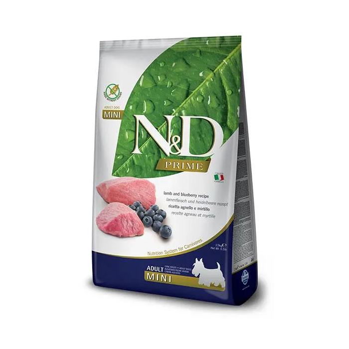Farmina N&D Dog Prime Mini - Alimento para perros adultos con cordero, sin cereales, 2.5 kg Farmina N&D Dog Prime Mini - Alimento para perros adultos con cordero, sin cereales, 2.5 kg