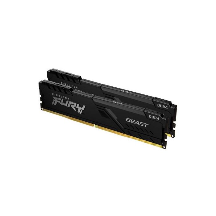 Memoria Kingston Fury Beast Black Ddr4 32Gb (Kit 2) 3200Mhz Cl16 1Gx8 - KF432C16BB1K2/32 7