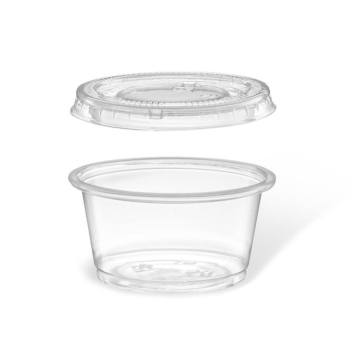Set de 10 salseras de plástico con tapa 60 cc Algon (36 Cajas) 7 Set de 10 salseras de plástico con tapa 60 cc Algon (36 Cajas) 7