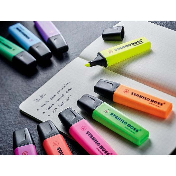 Stabilo Boss Marcador Fluorescente Estuche 4 Colores Pastel 7