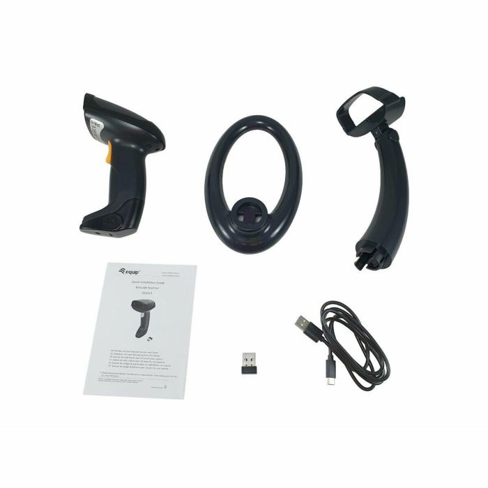 Equip Escáner Lector Código Barras 1D Láser 351022 IP54 Plug and Play Robusto 1