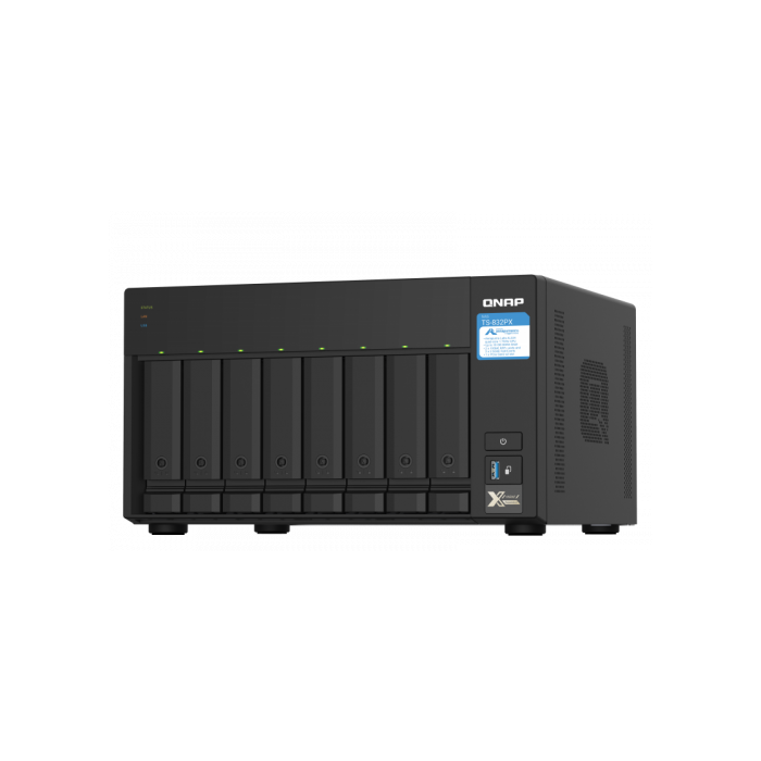 QNAP TS-832PX NAS Torre Ethernet 10GbE Aluminio, Negro 2