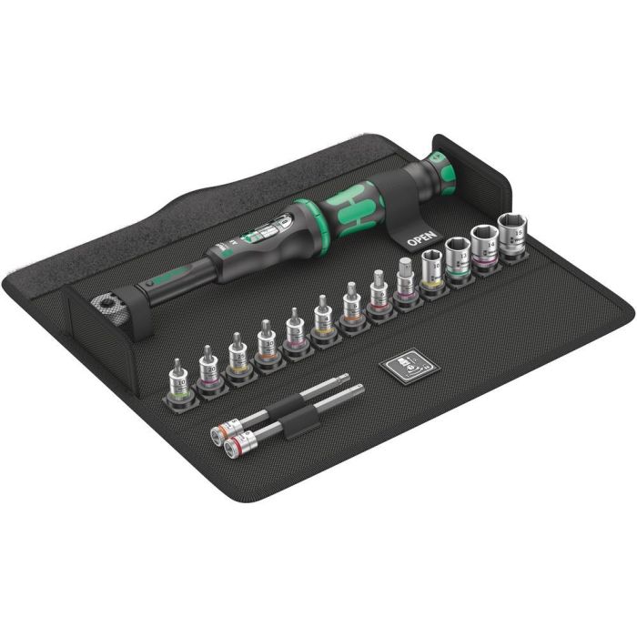 Wera 05004180001 Llave dinamométrica de salto Bicycle Set Torque 1/4" 2.5-25 Nm con puntas hexagonales