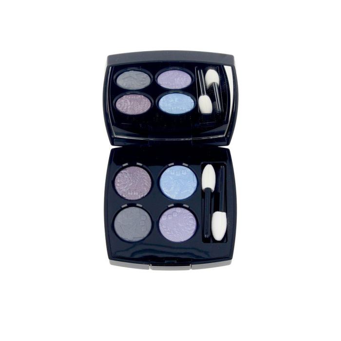 Chanel LES 4 OMBRES NUIT ASTRALE Sombras de Ojos Efecto Múltiples #397, Púrpura Plateado, Azul Perlado, Gris Mate, Lavanda Satinado, 1 Unidad
