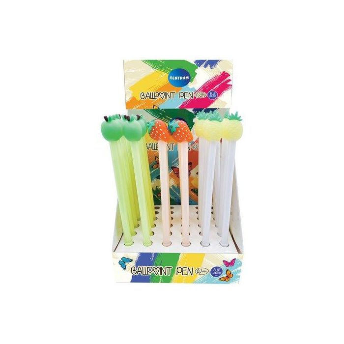 Boligrafo Centrum Fancy Fruits Expositor De 36 (Tinta Azul)