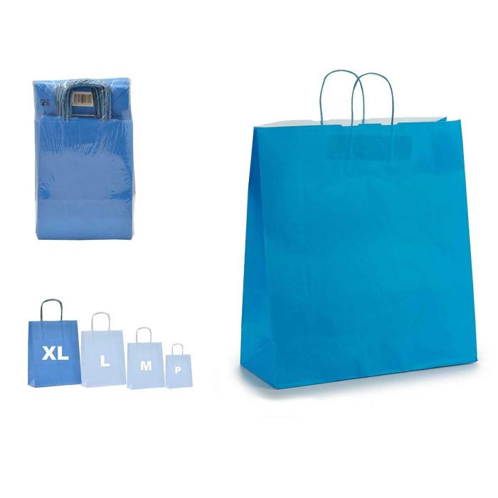 Bolsa de Papel Azul Grande Pincello 46x57 cm (100 Unidades) Bolsa de Papel Azul Grande Pincello 46x57 cm (100 Unidades)