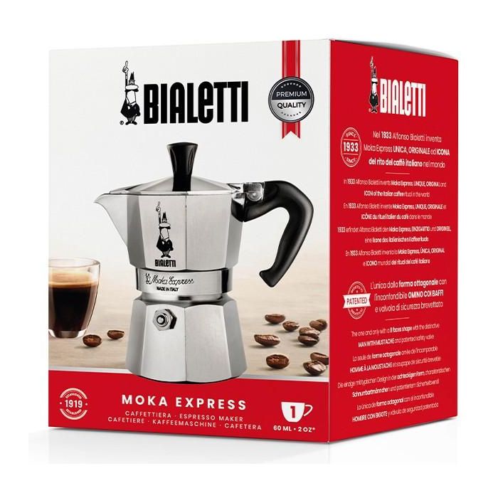 Cafetera Italiana Bialetti 0001161 Plateado 60 ml 1 Cafetera Italiana Bialetti 0001161 Plateado 60 ml 1