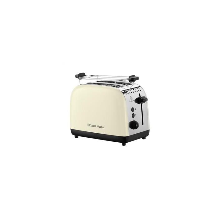 Russell Hobbs Tostadora Colour Plus 2 Ranuras Cortas Crema, Función Levantar y Ver, Diseño Moderno Russell Hobbs Tostadora Colour Plus 2 Ranuras Cortas Crema, Función Levantar y Ver, Diseño Moderno