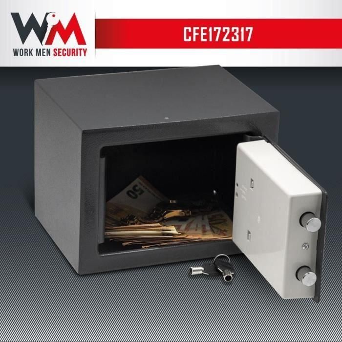 ELEM TECHNIC Caja fuerte electrónica de seguridad 2.9 L 17x23x17 cm 1 ELEM TECHNIC Caja fuerte electrónica de seguridad 2.9 L 17x23x17 cm 1