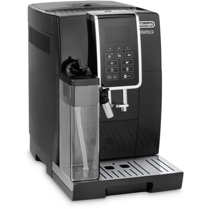 DeLonghi Dinamica ECAM 350.55.B Cafetera Superautomática con Molinillo Integrado y Espumador de Leche, Negro/Acero Inoxidable 2