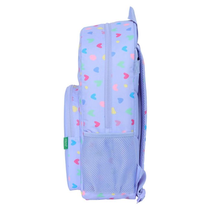 Mochila Escolar Benetton Lila Lila 30 x 46 x 14 cm 1