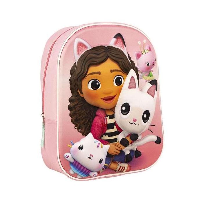 Mochila Escolar 3D Gabby's Dollhouse Rosa 25 x 31 x 10 cm Mochila Escolar 3D Gabby's Dollhouse Rosa 25 x 31 x 10 cm