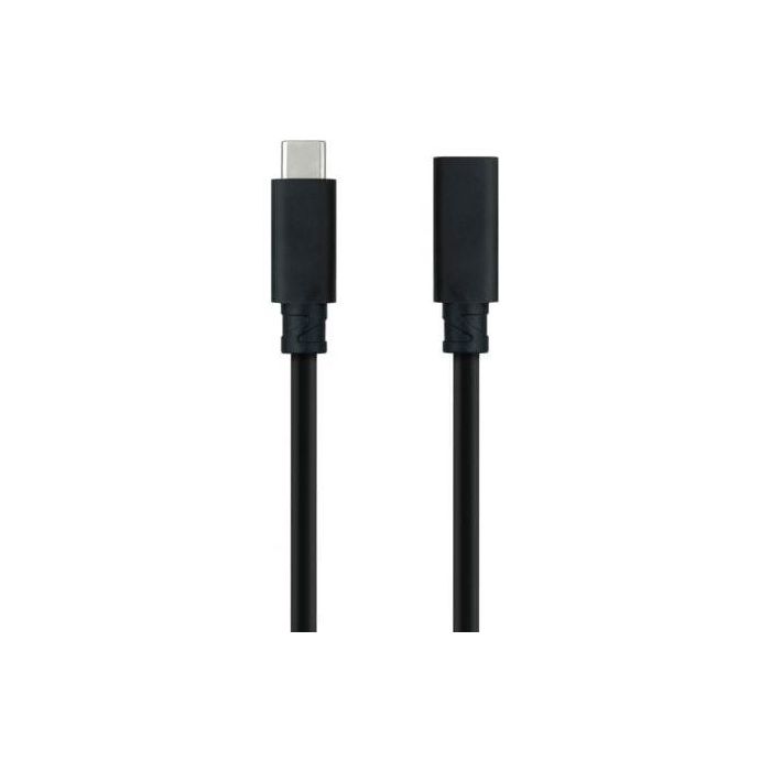 Cable Alargador USB Tipo-C 3.2 Nanocable 10.01.4500/ USB Tipo-C Macho - USB Tipo-C Hembra/ 50cm/ Negro 1 Cable Alargador USB Tipo-C 3.2 Nanocable 10.01.4500/ USB Tipo-C Macho - USB Tipo-C Hembra/ 50cm/ Negro 1