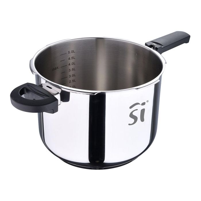 San Ignacio Olla a presión 6 l acero inoxidable creta Ø22cm, compatible con inducción, sg-1523 1 San Ignacio Olla a presión 6 l acero inoxidable creta Ø22cm, compatible con inducción, sg-1523 1