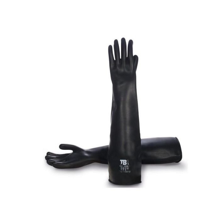 Tomas Bodero Guantes Látex Negro 600mm Talla 10