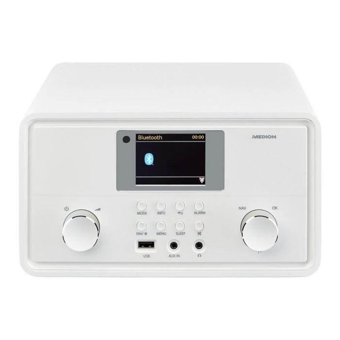 Medion Radio por Internet MED1717434079310 DAB Bluetooth 2 x 10 W RMS Blanco 8