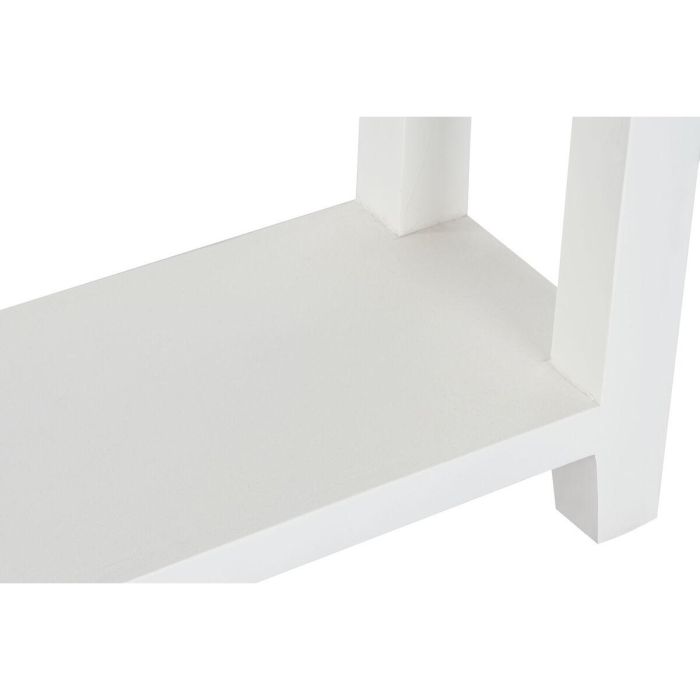 Mesa auxiliar DKD Home Decor Blanco Marrón Acacia Madera de mango 110 x 30 x 80 cm 3