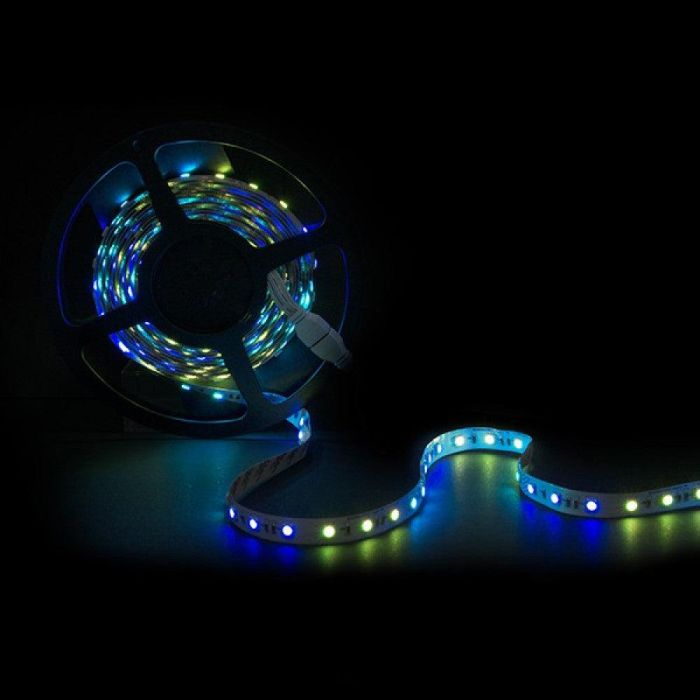 Tira de 270 LEDs 50W 2.600Lm SMD5050 12VDC IP25 Chasing Mágica Digital x5M 40.000H [CA-CM-5050-270-IP25 1 Tira de 270 LEDs 50W 2.600Lm SMD5050 12VDC IP25 Chasing Mágica Digital x5M 40.000H [CA-CM-5050-270-IP25 1