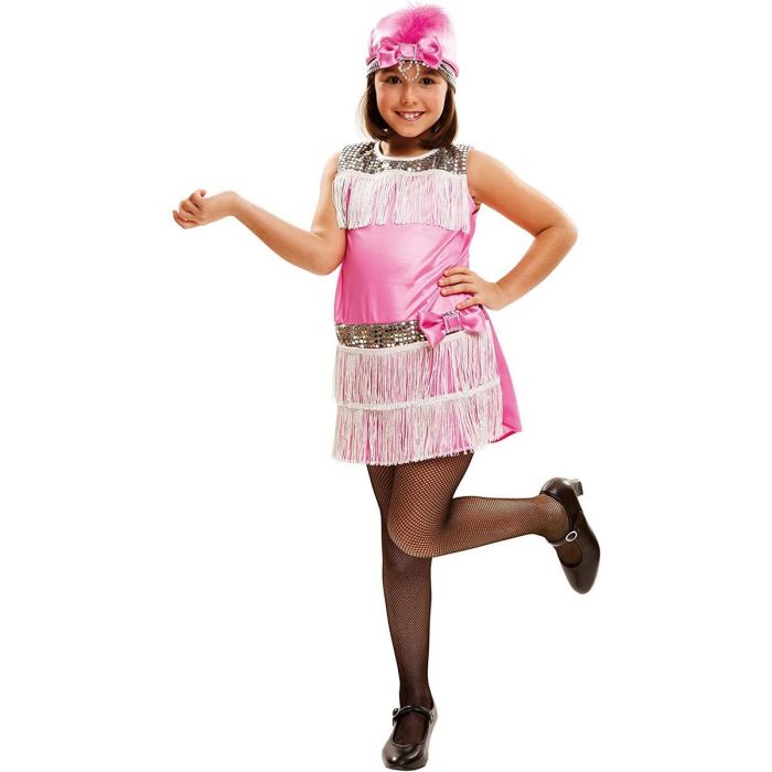 My Other Me Disfraz Infantil Charleston Rosa para Niñas Talla 3-4 Años incluye Vestido y Tocado My Other Me Disfraz Infantil Charleston Rosa para Niñas Talla 3-4 Años incluye Vestido y Tocado