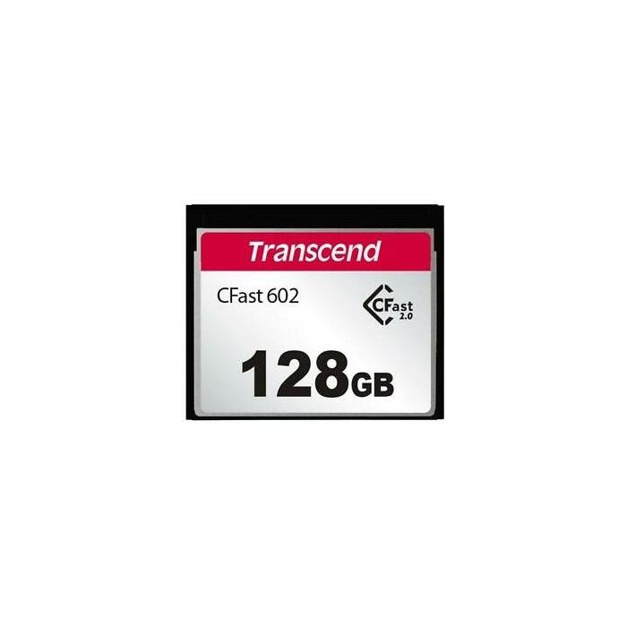 Transcend TS128GCFX602 Tarjeta CFast 2.0 128GB MLC 500MB/s Lectura 350MB/s Escritura