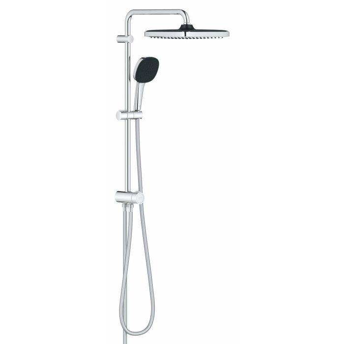 Grohe 26698001 Columna de Ducha Vitalio Comfort 250 con Desviador Manual, Ahorro de Agua, Cromo 17
