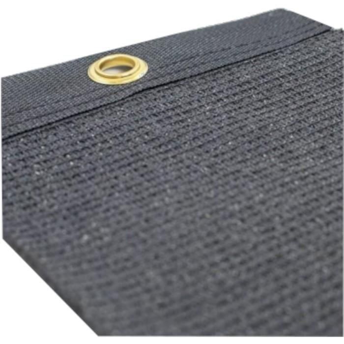 Nature NAT3306134002628 Mampara de privacidad 1 x 3 m Blackout 5/5 HDPE 350 g/m² Antracita 1