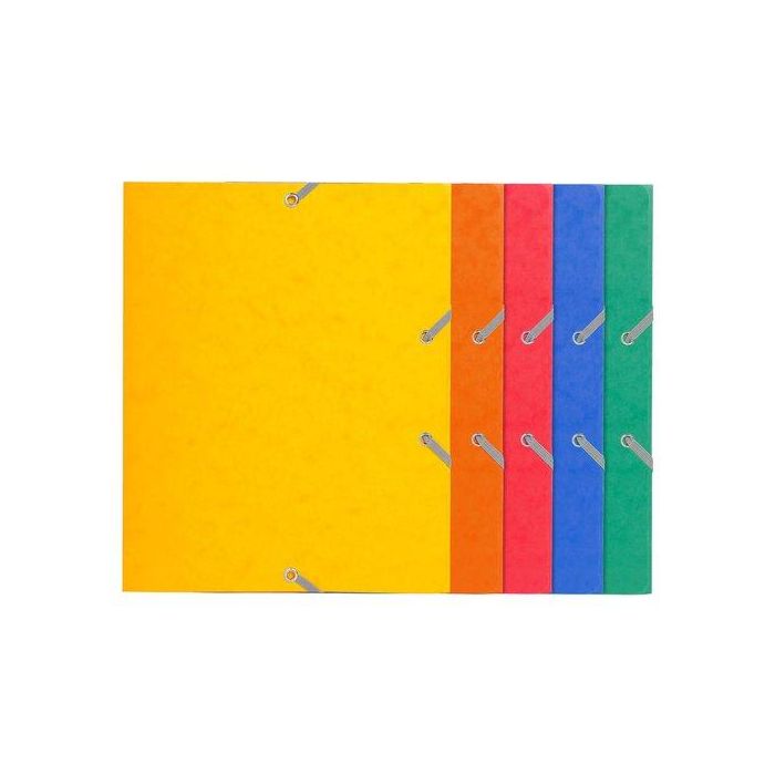 Carpeta De Gomas Y Solapas Exacompta Carton A5 Surtido (5 Col.) 25 unidades