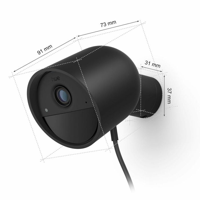 Philips Hue Cámara Secure con cable AAAAQ79290 - HD 1080P Interior y Exterior - Control por Aplicación - Color Negro 5